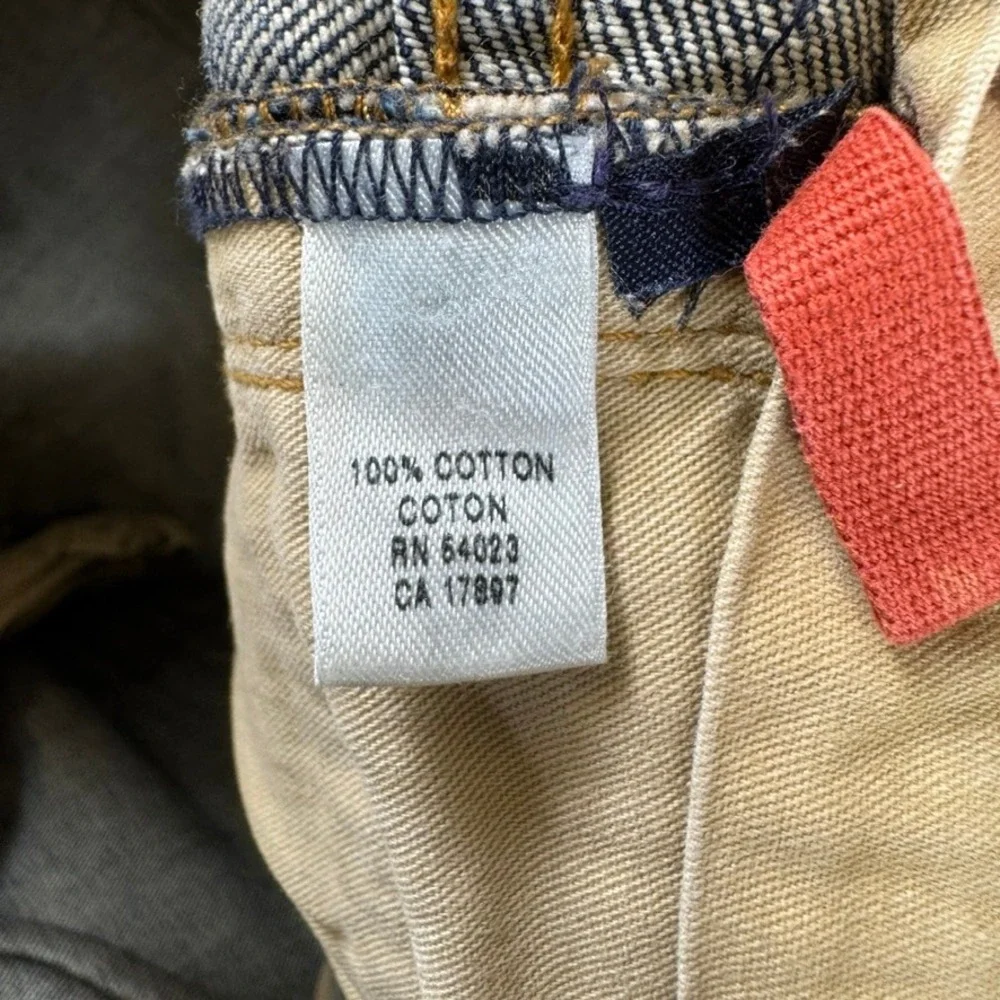 Banana Republic Utility Jeans Mens 35x30 Medium Wash Blue Cotton Button Fly